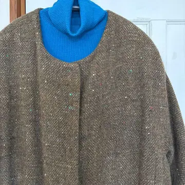 쉐틀랜드 울 오버 사이즈 롱 코트 BIGI