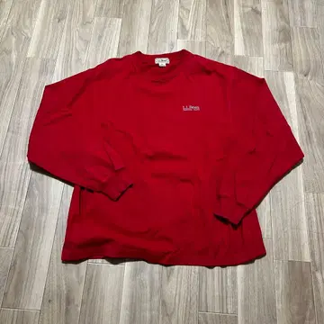 llbean 엘엘빈 크루넥 맨투맨 셔츠 롱t 레드