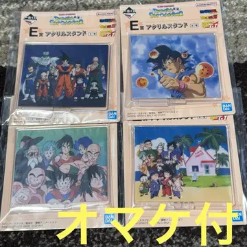 제일복권 드래곤볼 E상 아크릴 스탠드 4종 H상 손오공, 무천도사