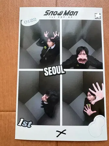 SnowMan 한국 한정판 즉석 사진 미야타테 료타 스노우맨