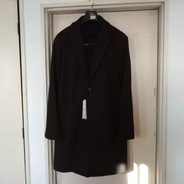 ZARA 다크 브라운 체스터 코트 M