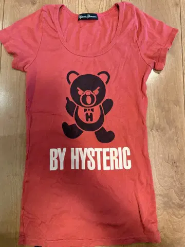 Hysteric Glamour 곰 티셔츠 프리 사이즈