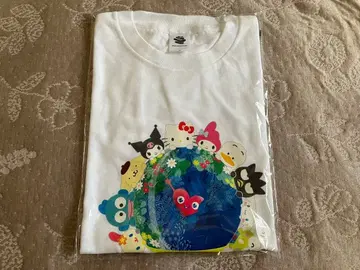 요코하마 꽃박람회 산리오 뚱카뚱카 T셔츠 S사이즈 화이트