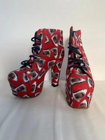 상어 빨간색 부츠 제프리 캠벨 Jeffrey Campbell 통굽