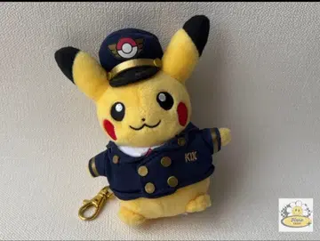 피카츄 간사이공항 한정판 파이롯트 봉제 인형 S 키링