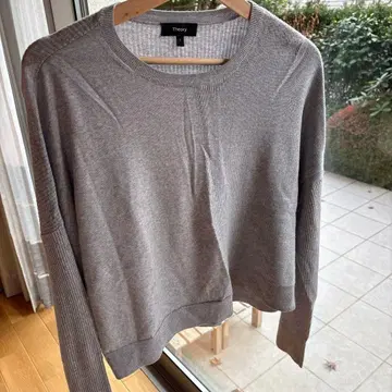 Theory 그레이 긴팔 스웨터 S