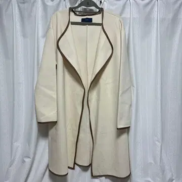 sale! SHIPS 트리밍 롱 코트 크림색 M