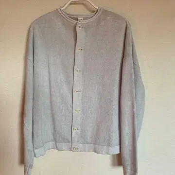 45r 그레이 코튼 100% 가디건