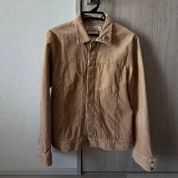 [ SALE ] 레미레리프 코듀로이 블루종 플라워 스터드