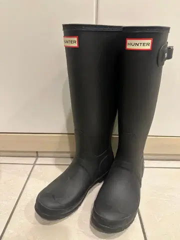 HUNTER 레인부츠 미키 패턴