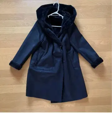 렙심 에코 퍼 무스탕 코트 네이비 M