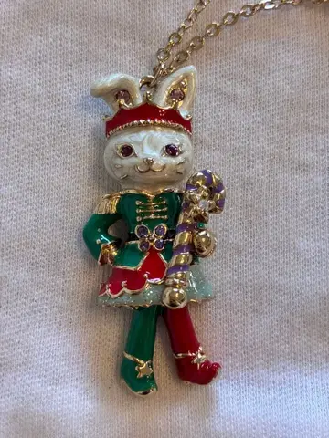 ANNA SUI 토끼 캐릭터 목걸이 안나수이