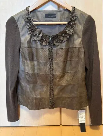 [ 미사용 새상품 ] RES RALIQUE 노카라 자켓 브라운