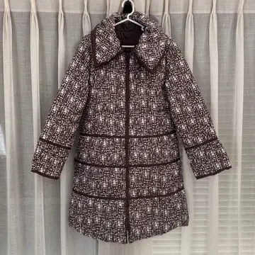 레리안 브라운 하운드투스 리버서블 다운 롱 코트