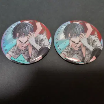 도쿄 에이리언즈 오로라 캔뱃지 우염