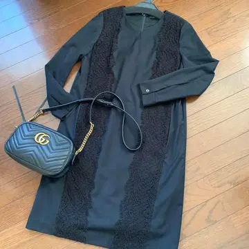 URBAN RESEARCH ROSSO 블랙 레이스 원피스