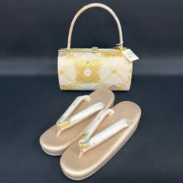 사오리 오비지 크림 비금속 채색 조리 백