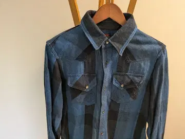 DELUXXE WARE 체크 무늬 플란넬 셔츠 L 사이즈