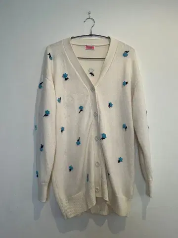 케이트 스페이드 꽃무늬 자수 가디건