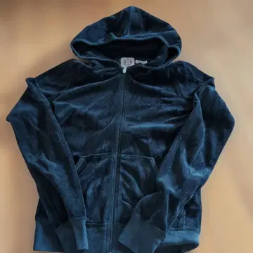 Juicy Couture 블랙 후드 부착 후드티