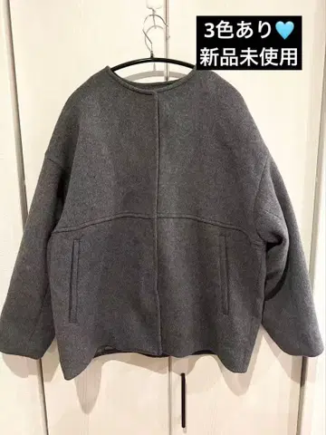 JOURNAL STANDARD 슈퍼140 비버 노카라 숏코트