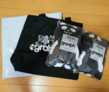 AEON x graniph 팬더 토트백 담요