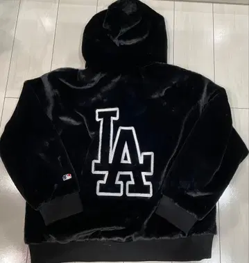 새상품 L 사이즈 MLB 다저스 보아 자켓 블랙