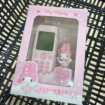 마이멜로디 폴더폰 모양 탁상 시계