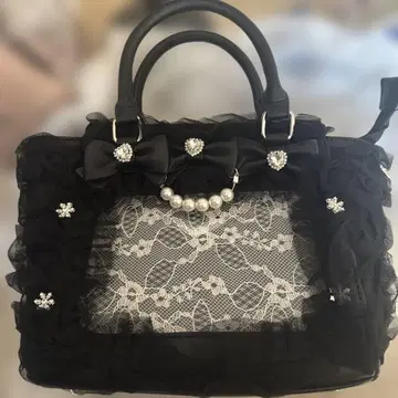 앙크루즈 확정 팬서비스 마법의 주문 튤 프릴 Bag 블랙 이타백