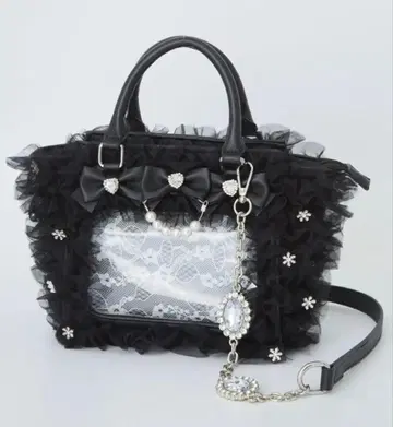 앙크루즈 확정 팬서비스 마법의 주문 튤 프릴 Bag 블랙 이타백