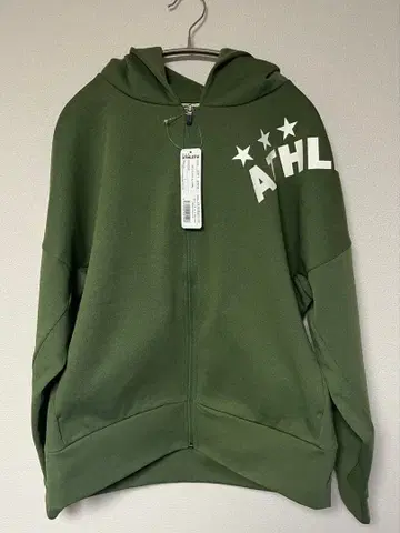 새상품 아스레타 맨투맨 ZIP 후드티 카키