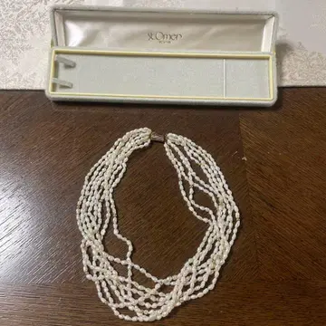 24시간 이내 발송 생트메르 화이트 펄 목걸이 8연