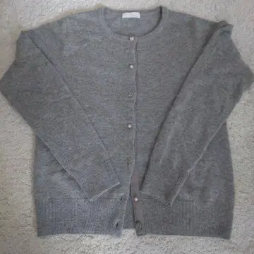 index 그레이 긴팔 가디건