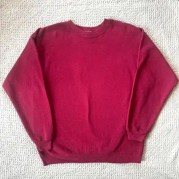 Hanes / HEAVY ] 90s 무지 맨투맨 / 버건디 / L