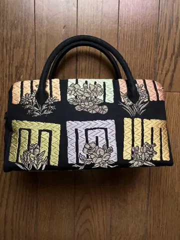 이자와야 꽃무늬 자수 일본 의류용 가방