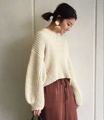 TODAYFUL LIFE's 볼륨 슬리브 니트 블랙