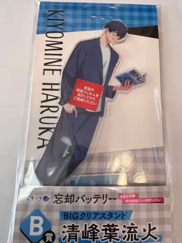 망각 배터리 복권 랙 B상 BIG 클리어 스탠드 아크릴 스탠드 청봉엽류화