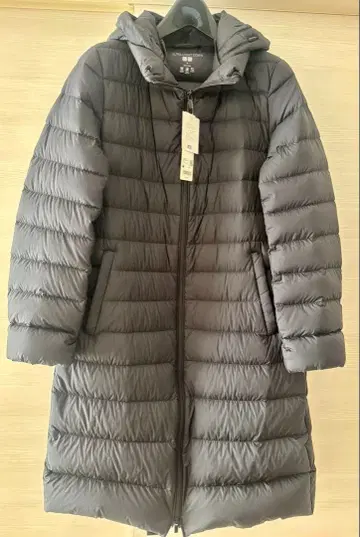 [ 미사용 새상품 ] UNIQLO 울트라 라이트 다운 롱 코트 블랙
