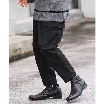 CAMBIO 백 치노 크로스 페달 카고 팬츠