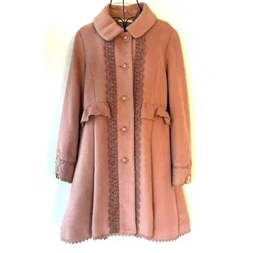 axes femme 핑크 체스터 코트 페어리 그런지 모리걸