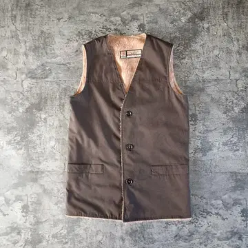 구제 의류 70s 불가리아 롱 베스트 인조 모피