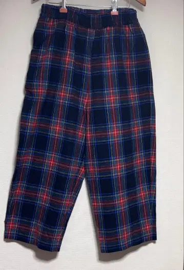 UNIVERSAL TISSU 유니버셜 티슈 체크 팬츠 새상품급 일본제