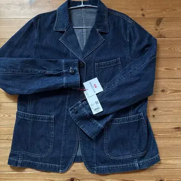 미사용 새상품 유니클로 이네스 데님 커버올+ L