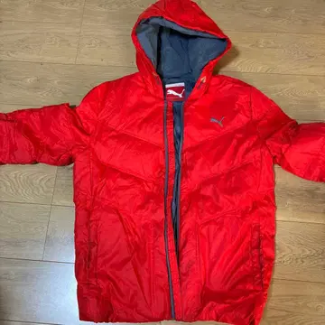 PUMA 레드 다운 자켓 L