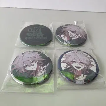 단간론파2 코마에다 나기토 비레반 캔뱃지 4개 세트