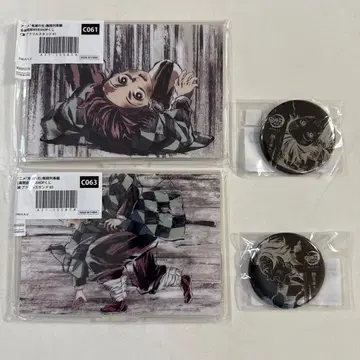 카마도 탄지로 전막간화 C상 아크릴 스탠드 캔뱃지 세트