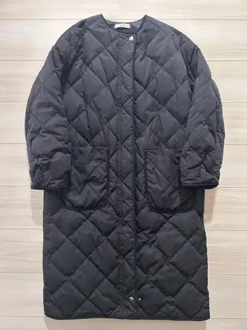 캐널진 RED CHOP WORKS 퀼팅 다운 코트 블랙 38