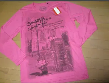 스누피 긴팔 티셔츠 핑크