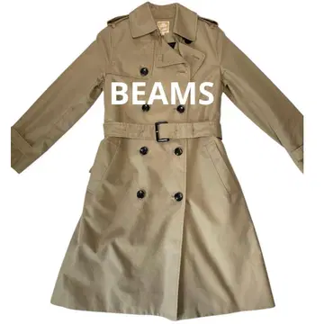 [새상품급] BEAMS 빔즈 베이지 트렌치코트 0 S사이즈