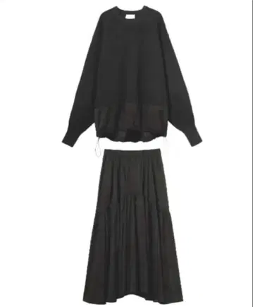 에미 풀오버 x 캉캉 스커트 세트